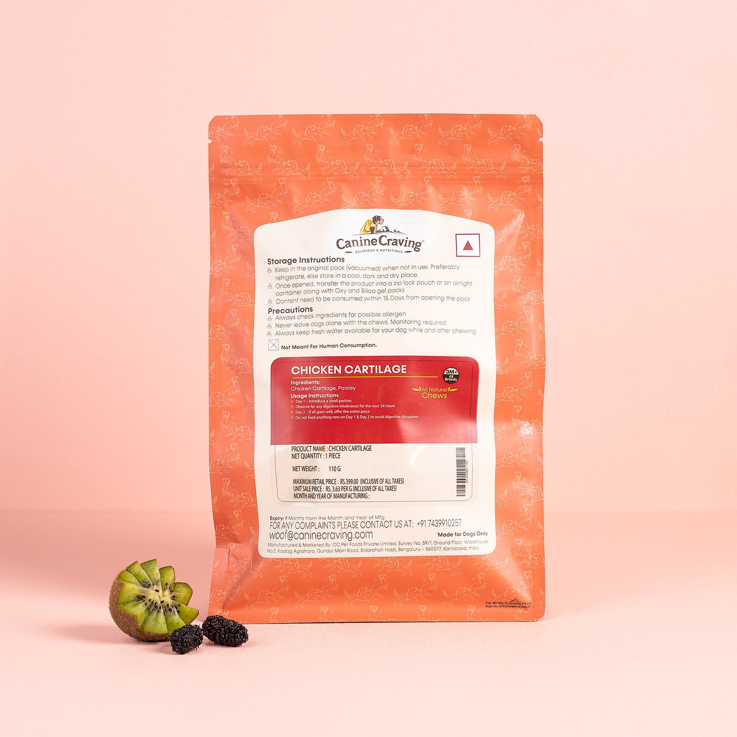 Canine Craving Dehydrated Chicken Cartilage - 1 pcs