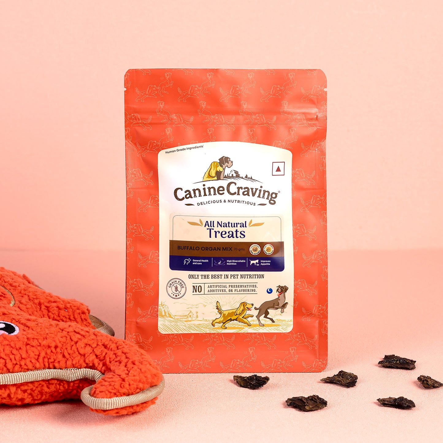 Canine Craving Dehydrated Buffalo Organs Mix - 70g