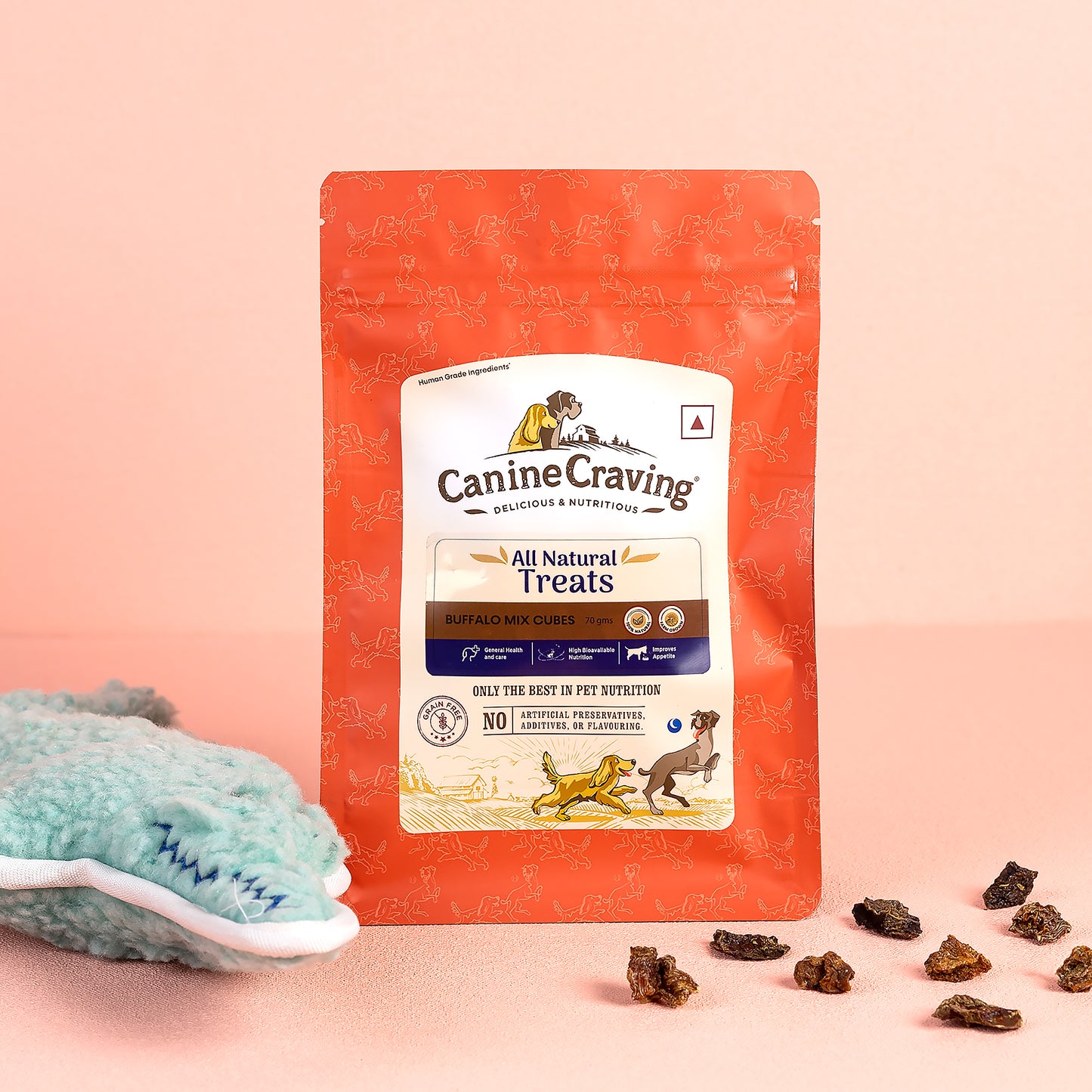 Canine Craving Dehydrated Buffalo Mix Cubes - 70g